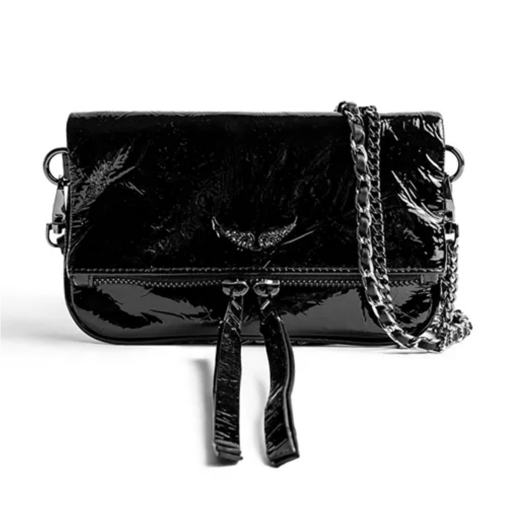 Zadig & Voltaire Rock Nano Patent Leather Crossbody Bag
